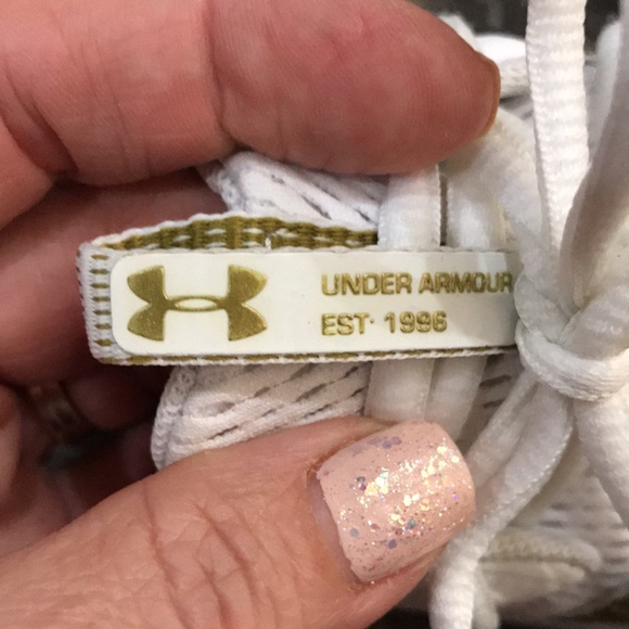 Under Armour Block City 2.0 Gold Splatter Volleyball Shoes - Picture 11 of 14